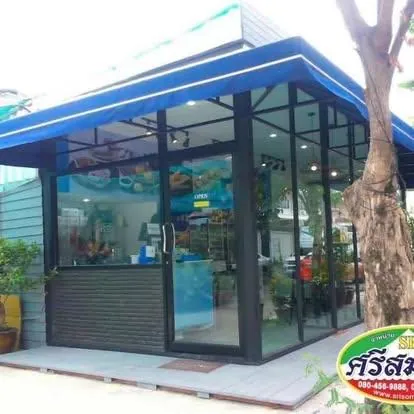 งานกันสาดหน้าร้านและอาคาร